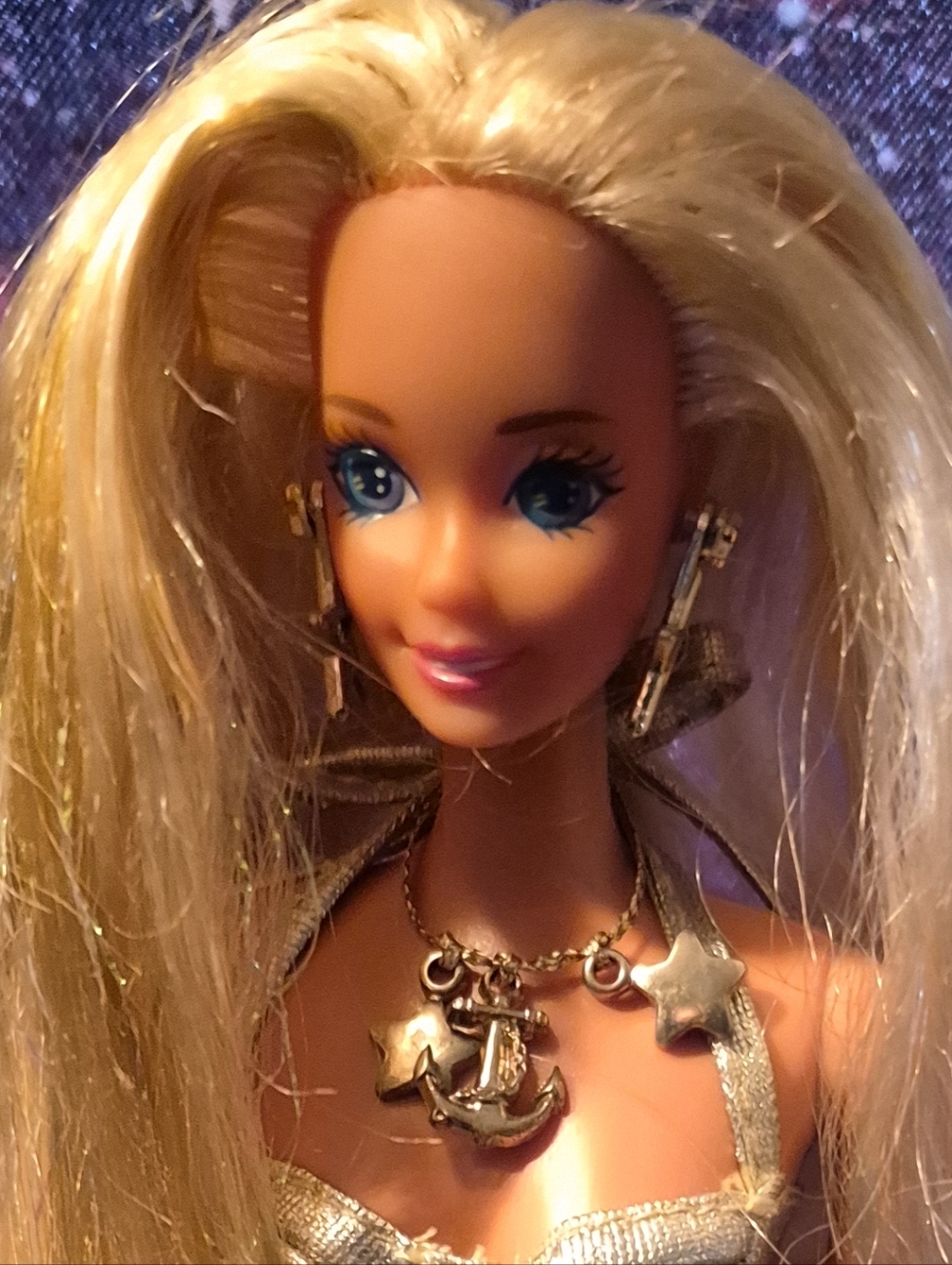 Vintage Sunsation Barbie ✨ Gold Bikini – Tinsel Hair – AS IS / TLC